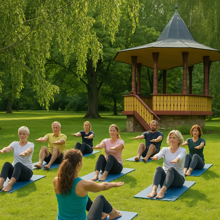 Pilates v parku ZDARMA - novinka pro naše hosty